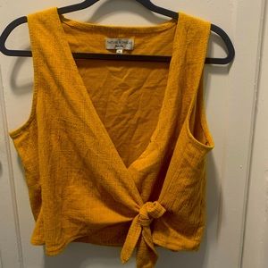Madewell Faux Wrap Tank - Texture and Thread - size medium